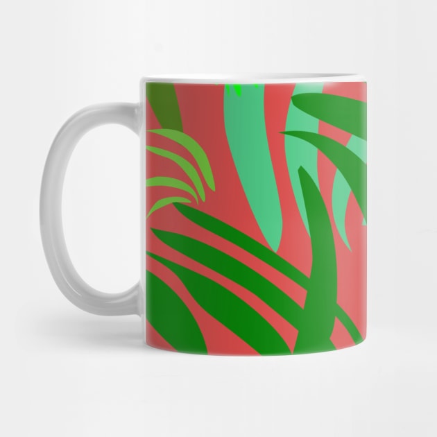 Fronds on Soft Red Repeat 5748 by ArtticArlo